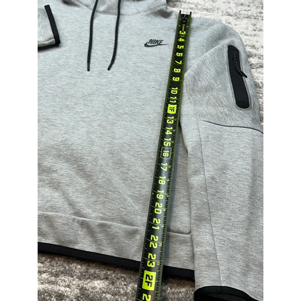 Nike Tech Fleece Hoodie Mens Size M Gray DD5174-063 Pullover Sweatshirt